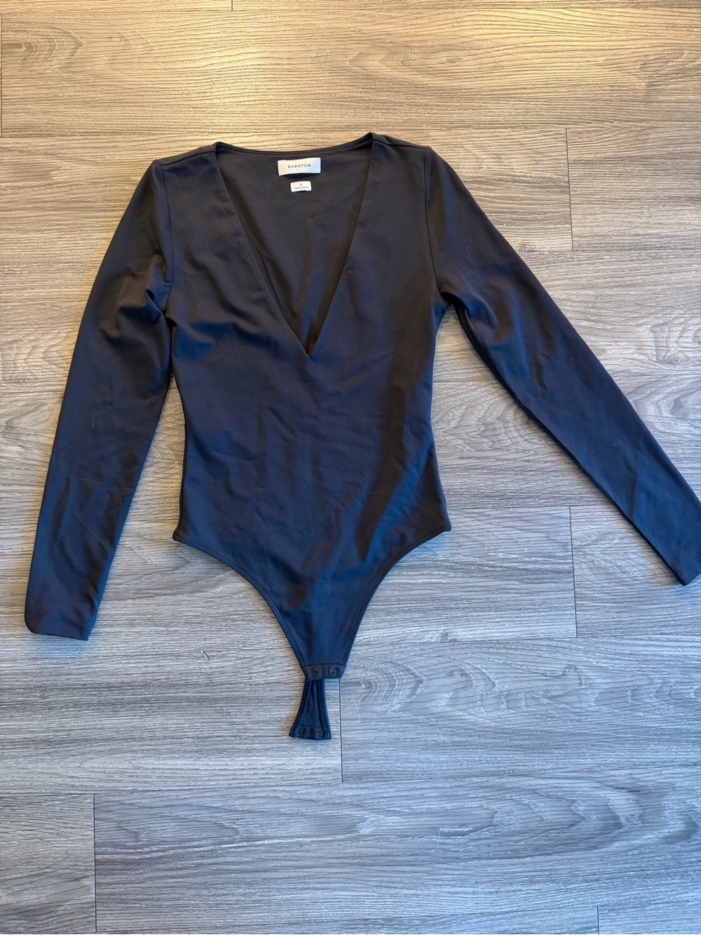 Aritzia babaton black long sleeve bodysuit size small worn once